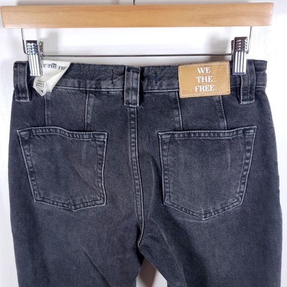 We The Free Free People Crvy Siren Black Low Rise Jeans Size 24 Y2K Style Jeans - Picture 8 of 10